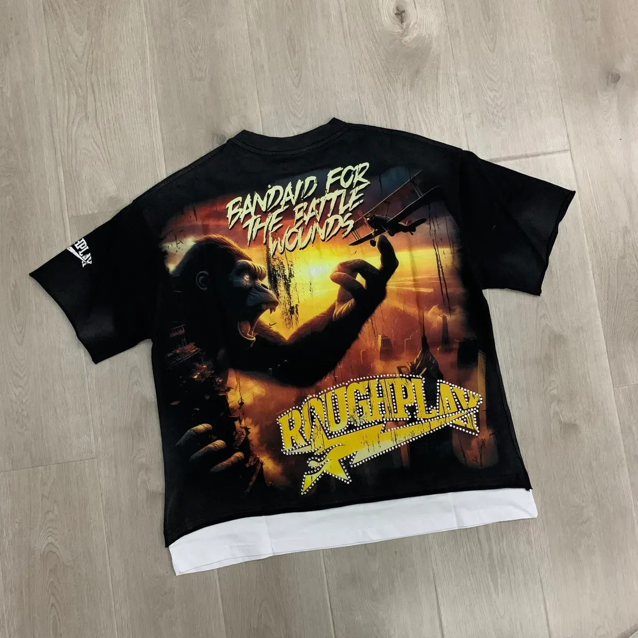 Rough Play Graphic-Print Cropped T-Shirt 5