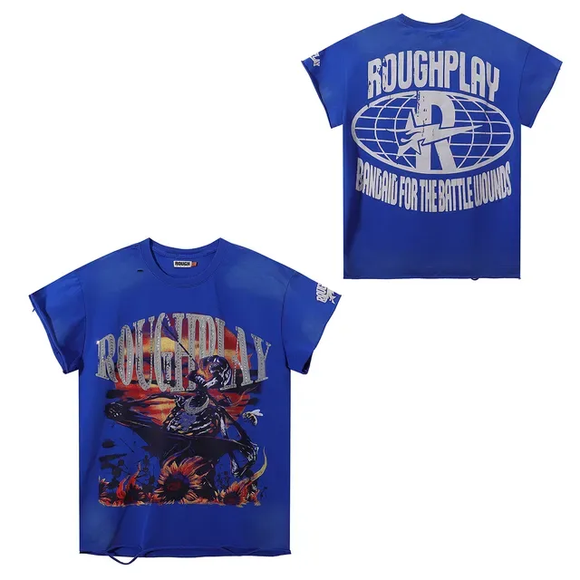 ROUGH PLAY Graphic Rhinestone Skeleton Sunflower T-Shirt 2
