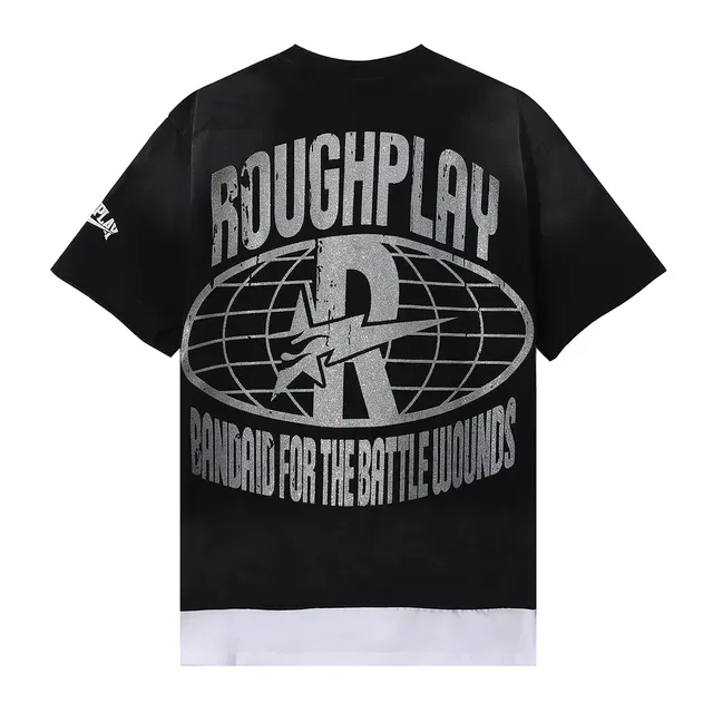 ROUGH Roughplay Skull Graphic Oversized T-Shirt 2