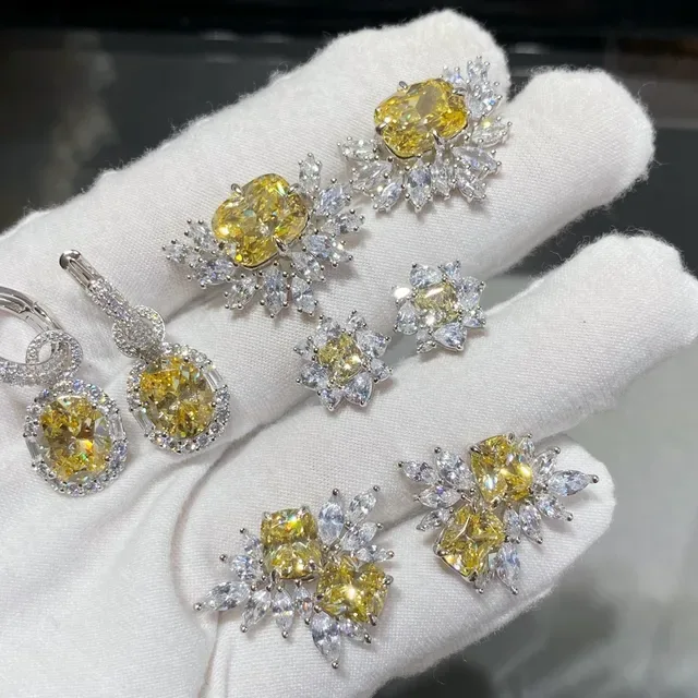 Silver Gold Solitaire Halo Ring 4