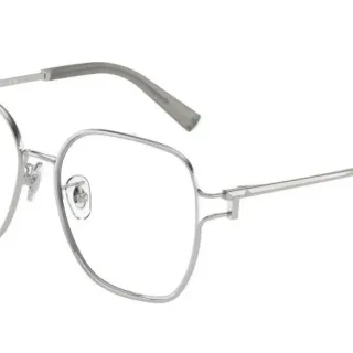 Silver Gray Geometric Metal Frame Thin Wire Construction Eyewear