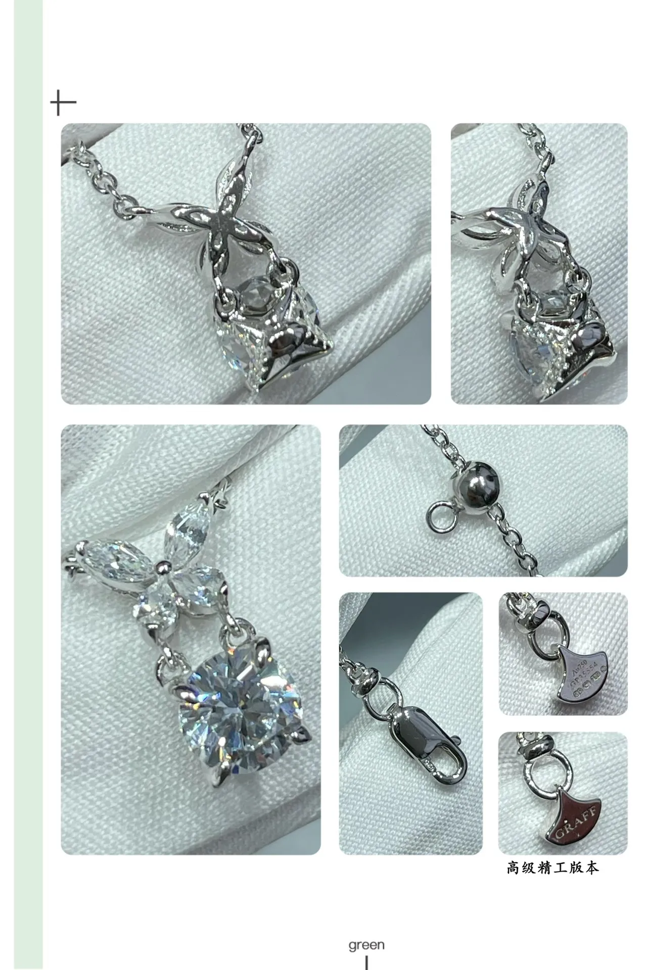 Silver-Tone Bow Motif Solitaire Pendant Necklace 4