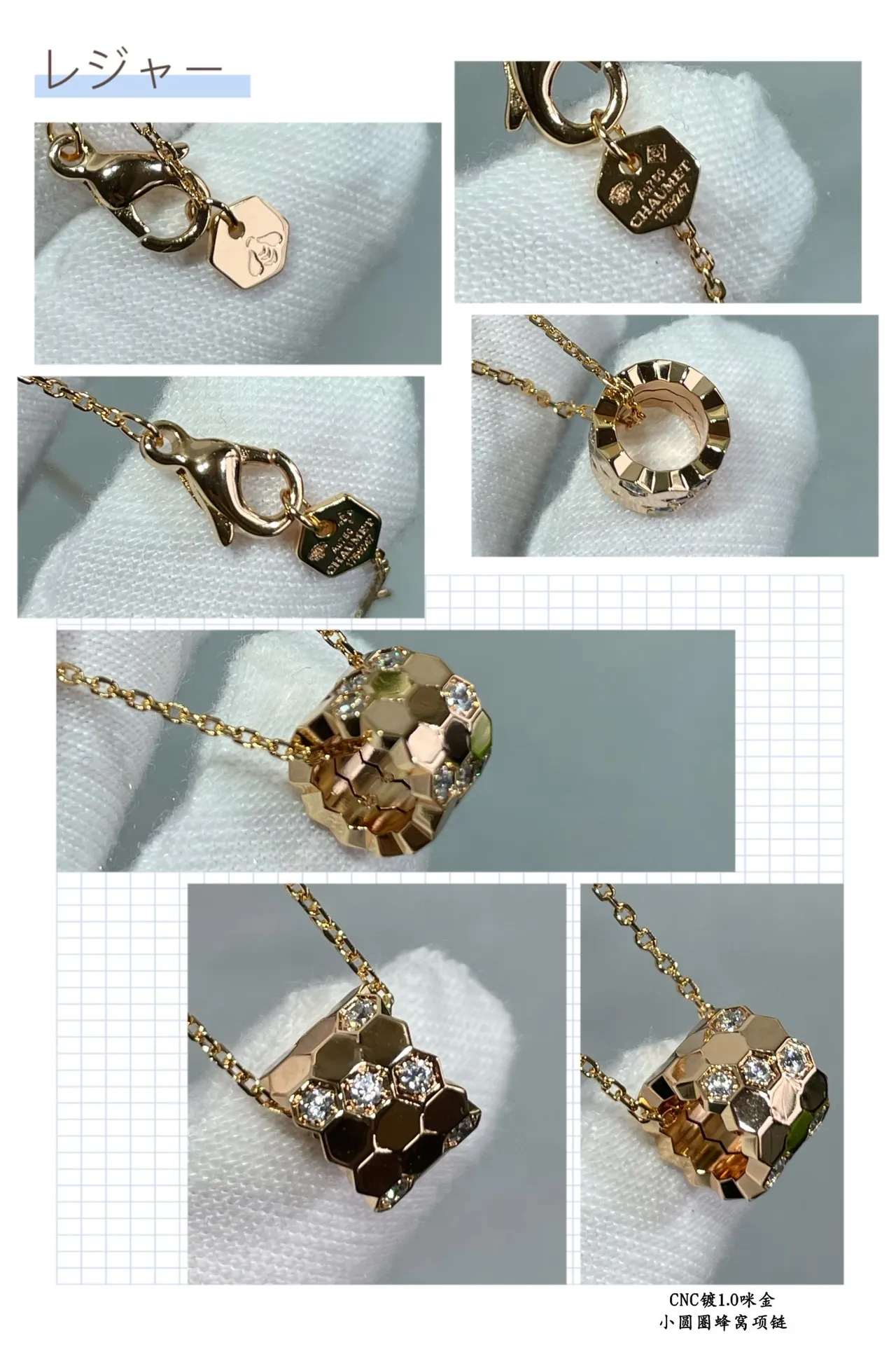 Silver-Tone Geometric Cube Pendant Necklace 3