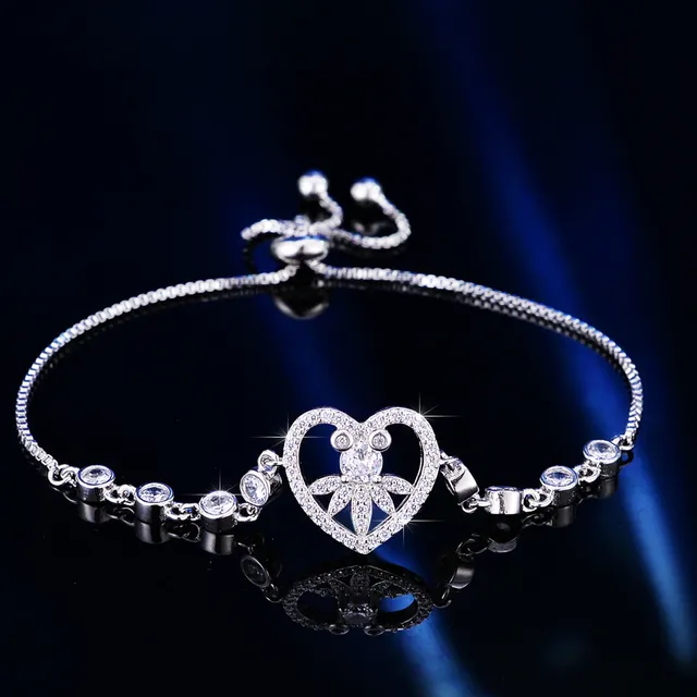 Silver Transparent Chain Adjustable Sliding Knot Bracelet 5