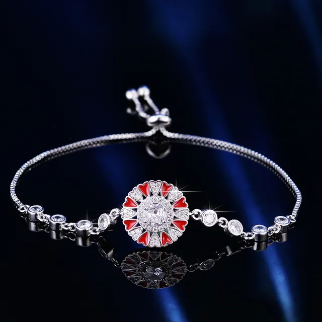 Silver Transparent Chain Adjustable Sliding Knot Bracelet 7