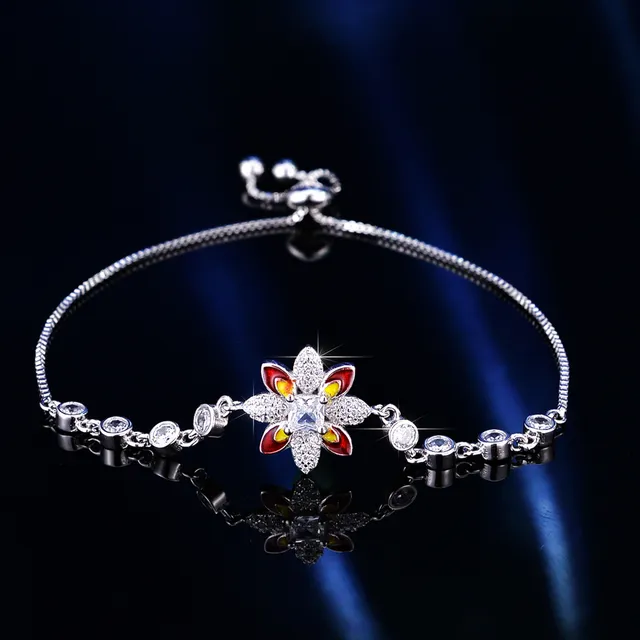 Silver Transparent Chain Adjustable Sliding Knot Bracelet 14