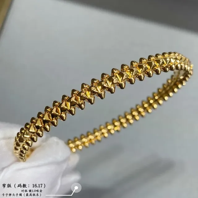 Spiked Segmented Metallic Bangle Bracelets 7
