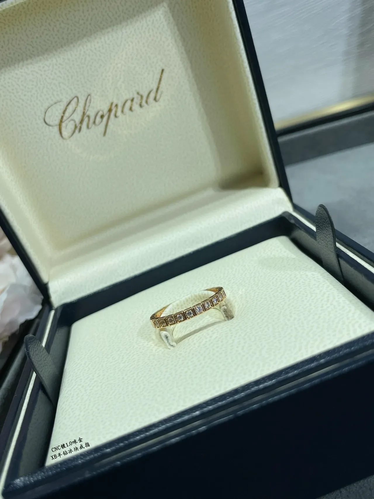 Stackable Channel-Set Pavé Square-Cut Stone Band Rings 3