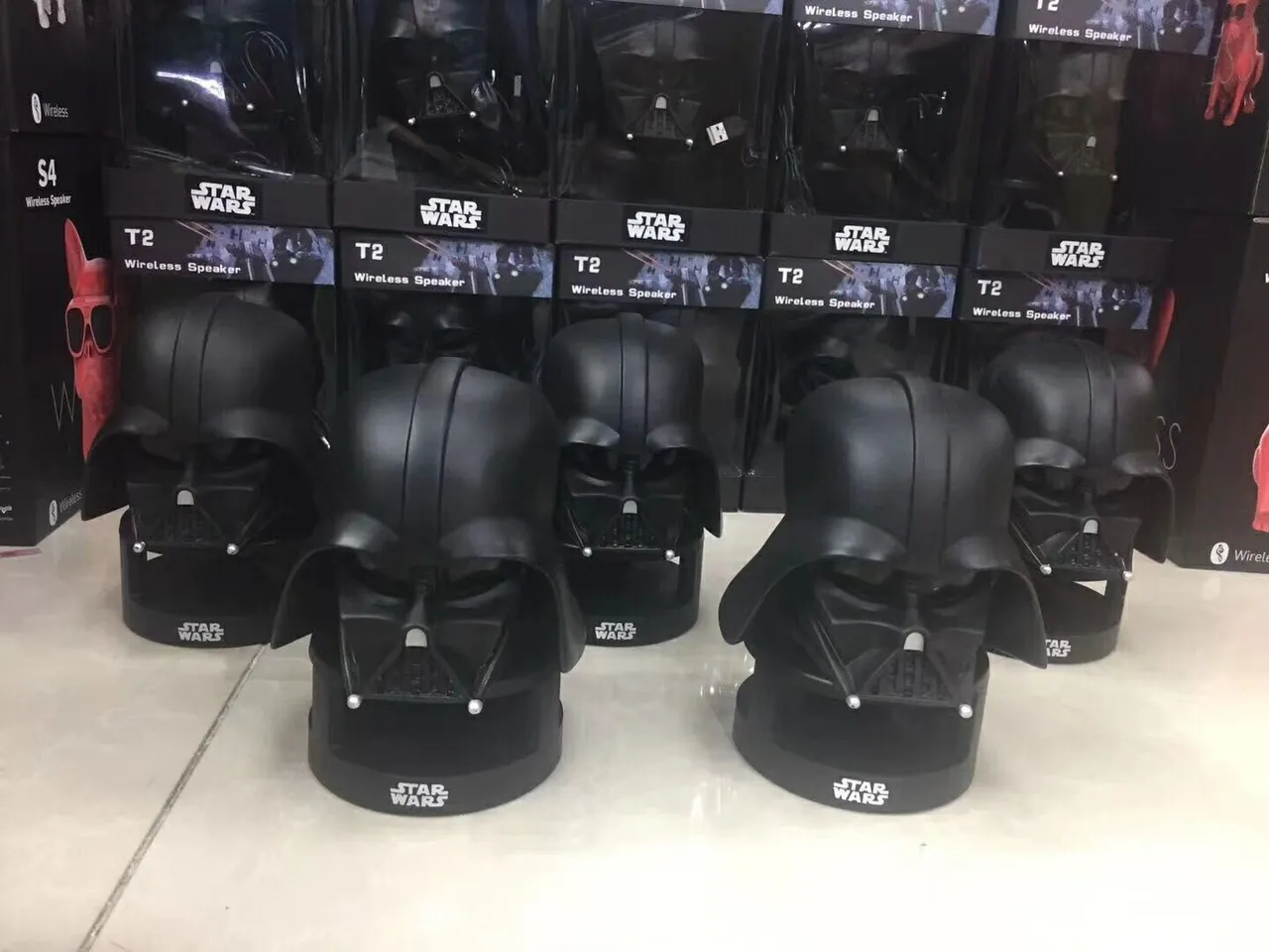 Star Wars T2 سماعة لاسلكية Darth Vader خوذة سماعة محمولة 6