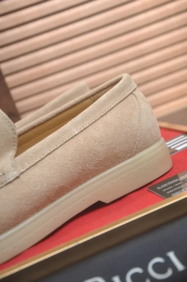 Stefano Ricci Beige Gold Suede Upper Horsebit Ornament Loafer 2