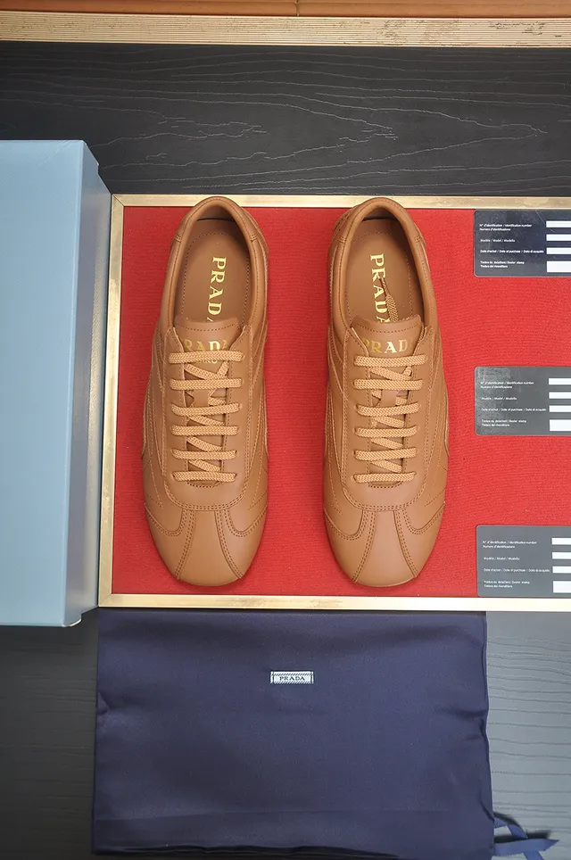 Tan Smooth Leather Low-Top Sneaker 5
