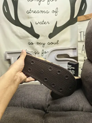 Tan Suede Studded Cork-Sole Slipper Slippers 4