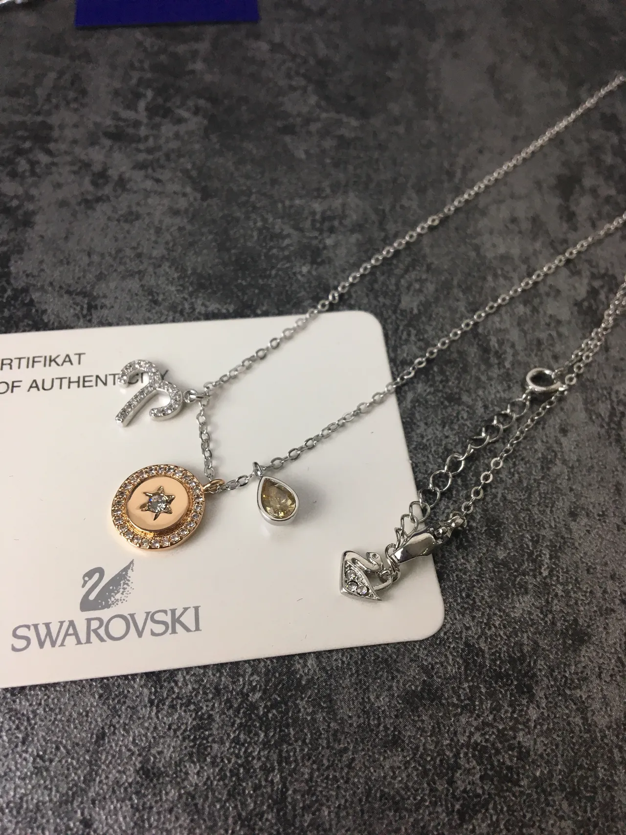 Two-Tone Multi-Charm Zodiac Star Pendant Necklace 5