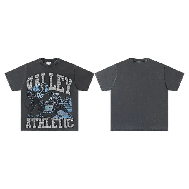 Valley Athletic Graphic Print Distressed Wash T-Shirt 2
