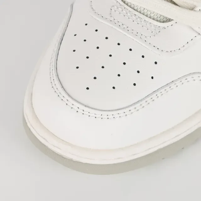 White and Light Gray Arrow-Overlay Lifestyle Sneaker 5
