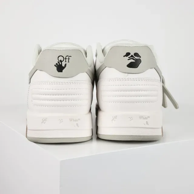 White and Light Gray Arrow-Overlay Lifestyle Sneaker 8