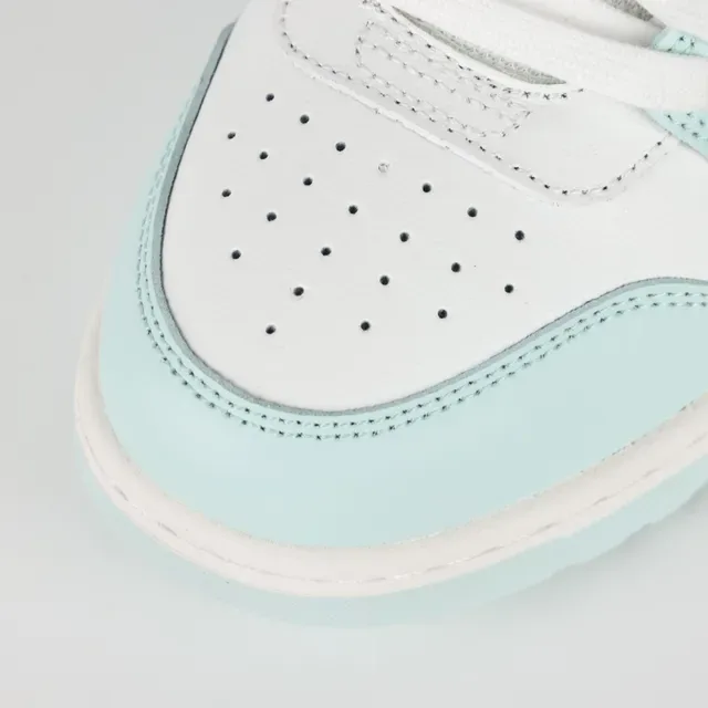White and Mint Green Paneled Arrow Overlay Lifestyle Sneakers 5