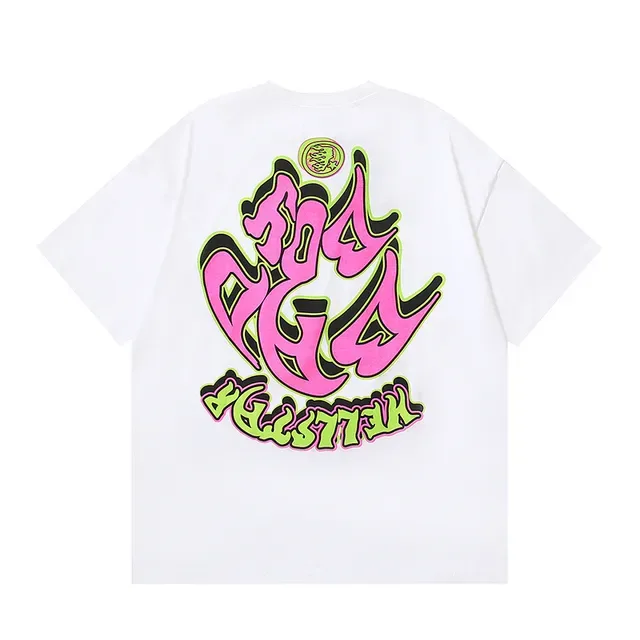 White Oversized Graphic Print T-Shirt 5