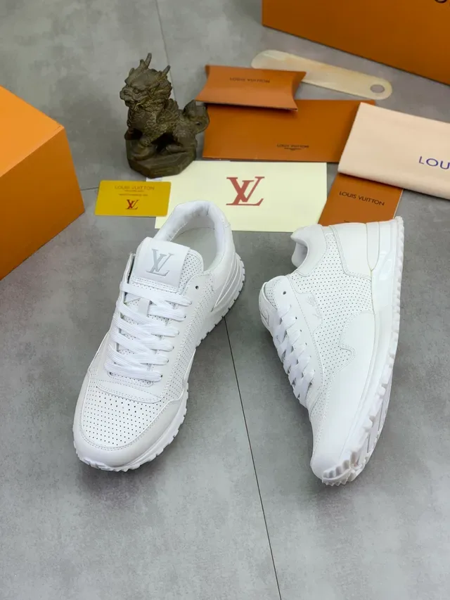 White Perforated Leather Low-Top Lifestyle Sneaker 4