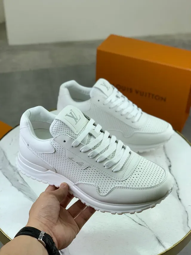 White Perforated Leather Low-Top Lifestyle Sneaker 5