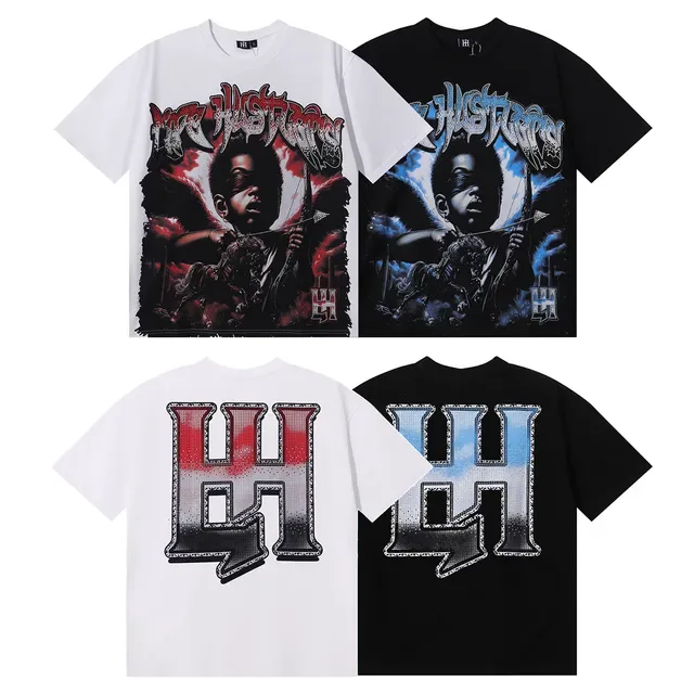 White Red Graphic Print Oversized Fit T-Shirt 8