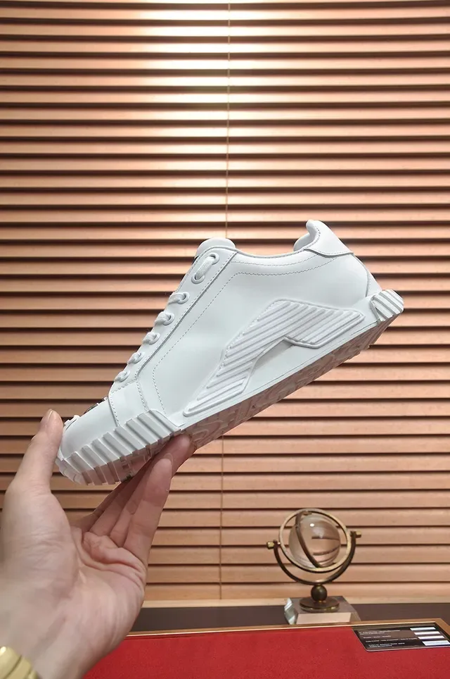 White Sculpted Midsole Lace-Up Lifestyle Sneaker 6