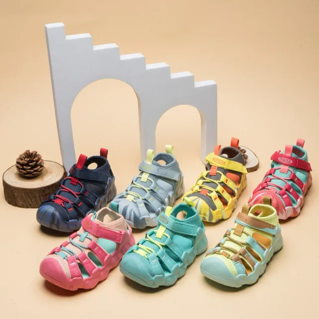 Sandales Casuales Enfants Jaune Orange Gris 2