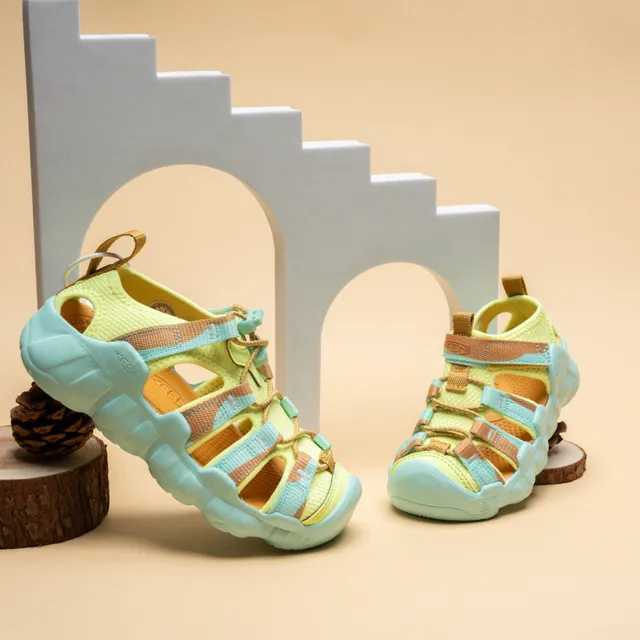 Sandales Casuales Enfants Jaune Orange Gris 16