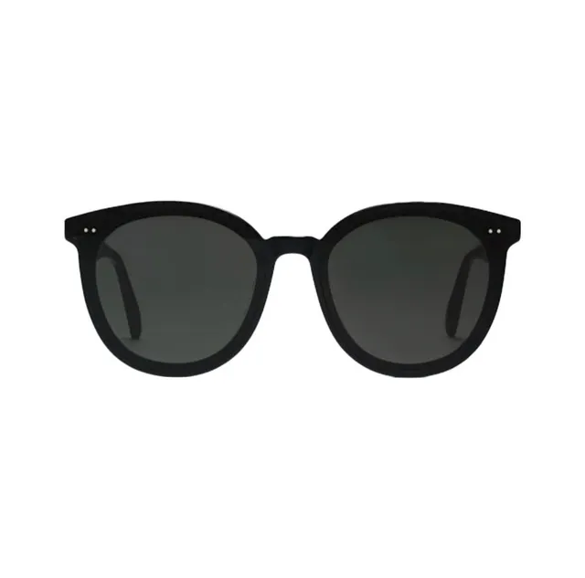 Gentle Monster Lunettes de soleil noires Oversized Cat-Eye avec détail de coupe asymétrique 8