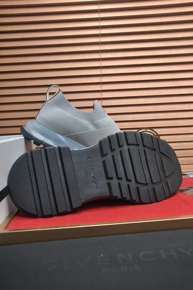 Givenchy Gray Black Slip-On Mesh Upper Lifestyle Sneakers 7