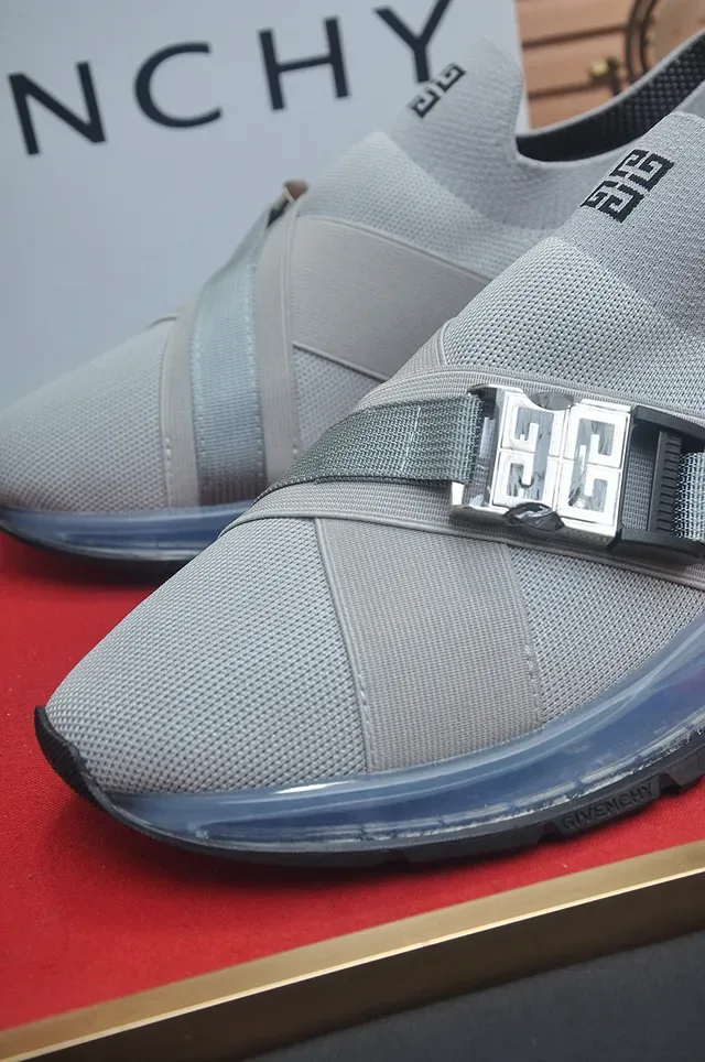 Givenchy Gray Black Slip-On Mesh Upper Lifestyle Sneakers 8