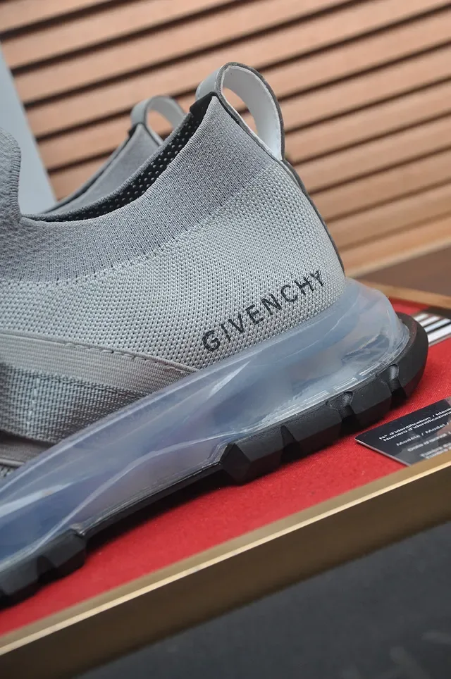 Givenchy Gray Black Slip-On Mesh Upper Lifestyle Sneakers 9