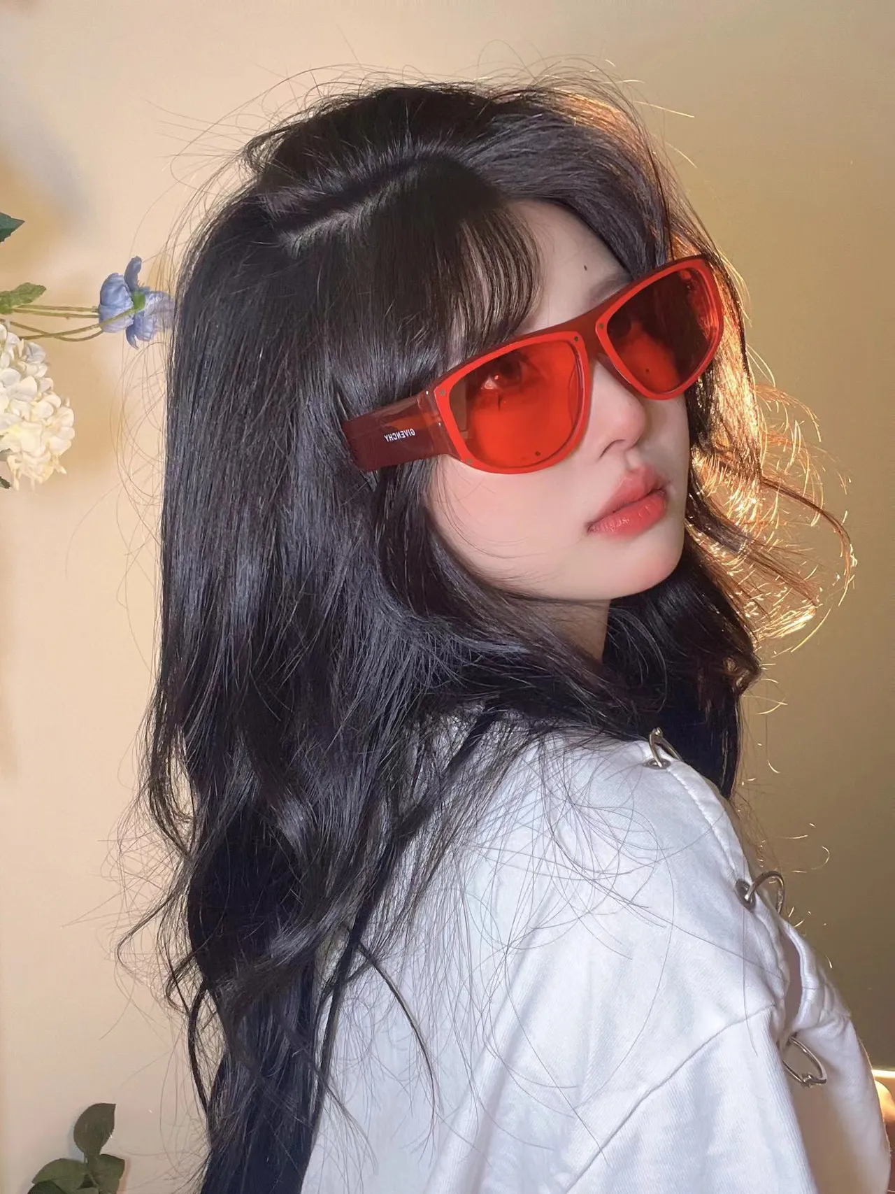 Givenchy GV 7177/S Black/Grey Oversized Shield Sunglasses 3