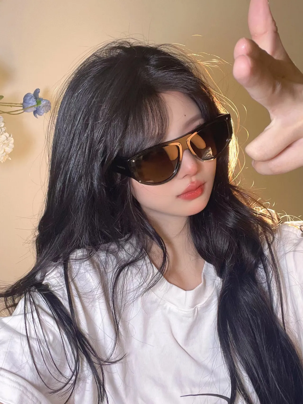 Givenchy GV 7177/S Black/Grey Oversized Shield Sunglasses 5