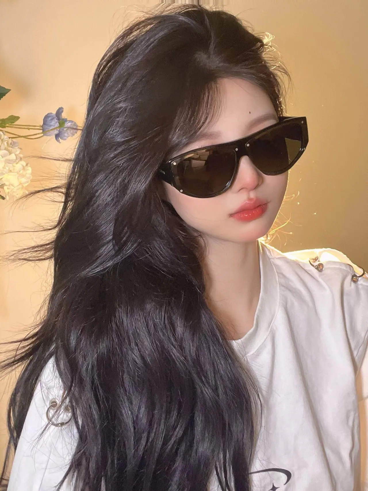 Givenchy GV 7177/S Black/Grey Oversized Shield Sunglasses 7