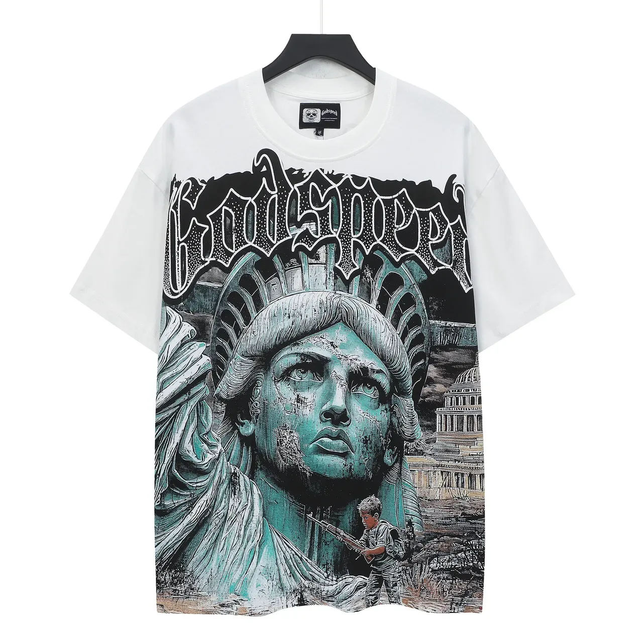 Godspeed Graphic Print Oversized T-Shirt 2