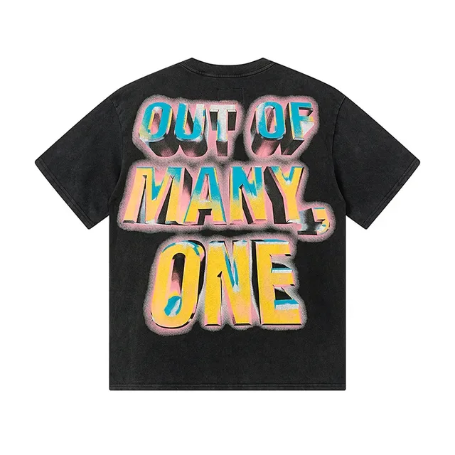 Godspeed Out of Many, One Graphic Print Black T-Shirt 3