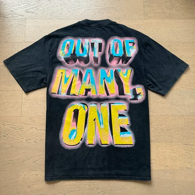 Godspeed Out of Many, One Graphic Print Black T-Shirt 7