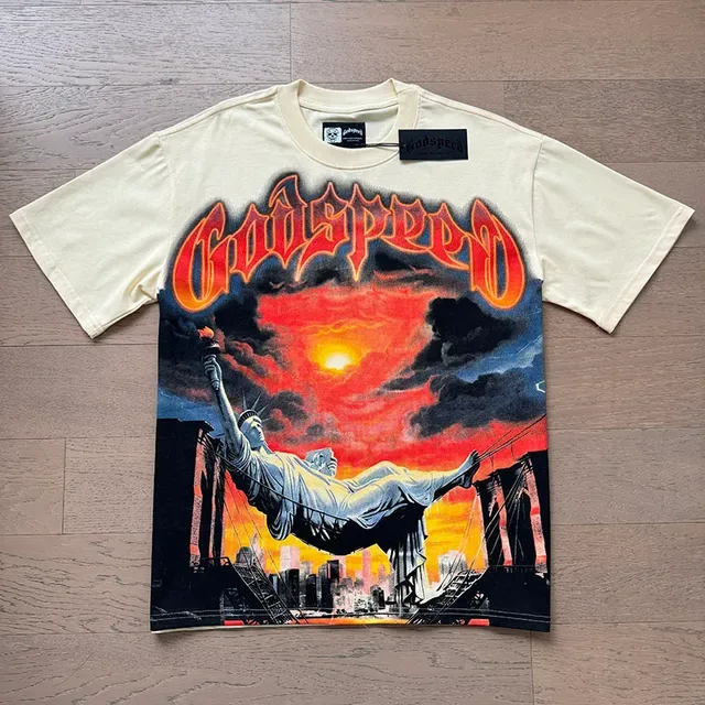 Godspeed Out of Many, One Graphic Print Off-White T-Shirt 5