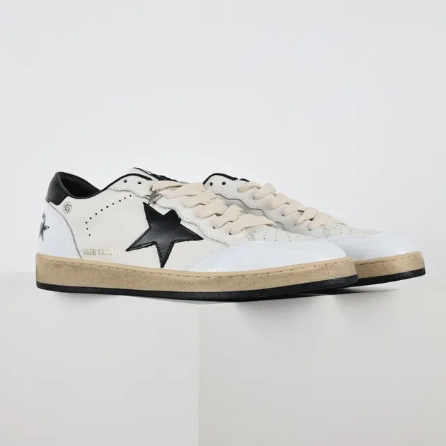 Golden Goose Super-Star Sneakers Lifestyle Blanc et Noir Étoilé 3