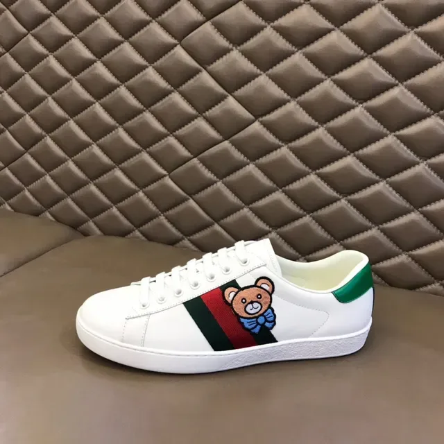 Gucci Ace حذاء رياضي أسلوب حياة شرائط ويب تطريز دب 4