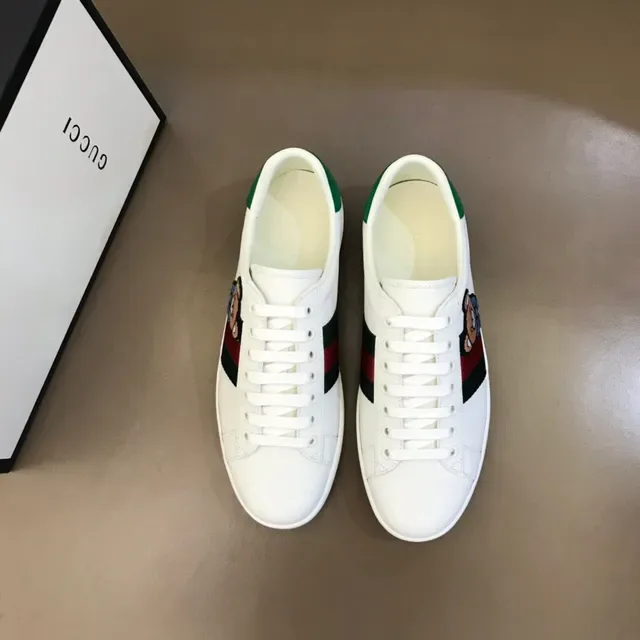 Gucci Ace حذاء رياضي أسلوب حياة شرائط ويب تطريز دب 9