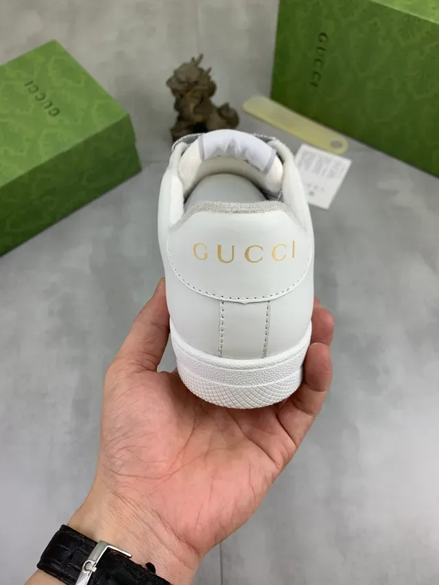 Gucci Ace Crystal-Embellished Striped-Panel Lifestyle Sneakers 3