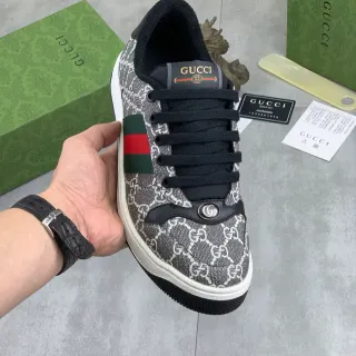 Gucci Ace GG Monogram Canvas Web Stripe Low-Top Lifestyle Sneakers