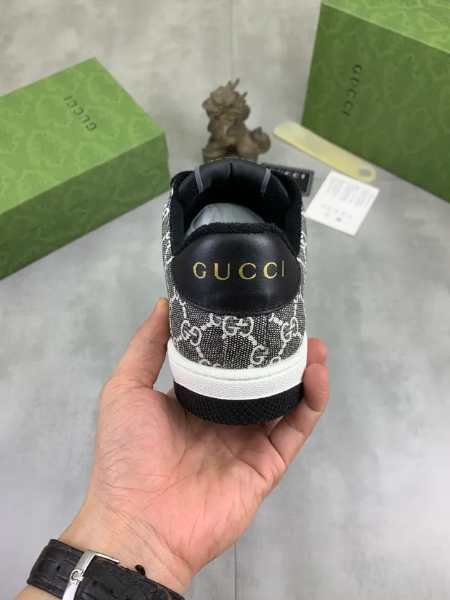 Gucci Ace GG Monogram Canvas Web Stripe Low-Top Lifestyle Sneakers 3