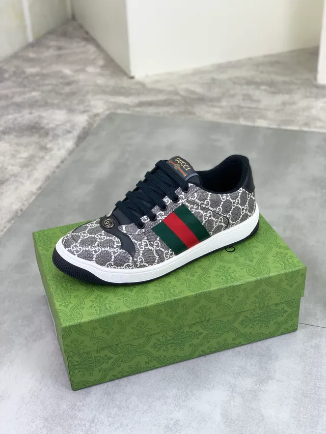 Gucci Ace GG Monogram Canvas Web Stripe Low-Top Lifestyle Sneakers 4