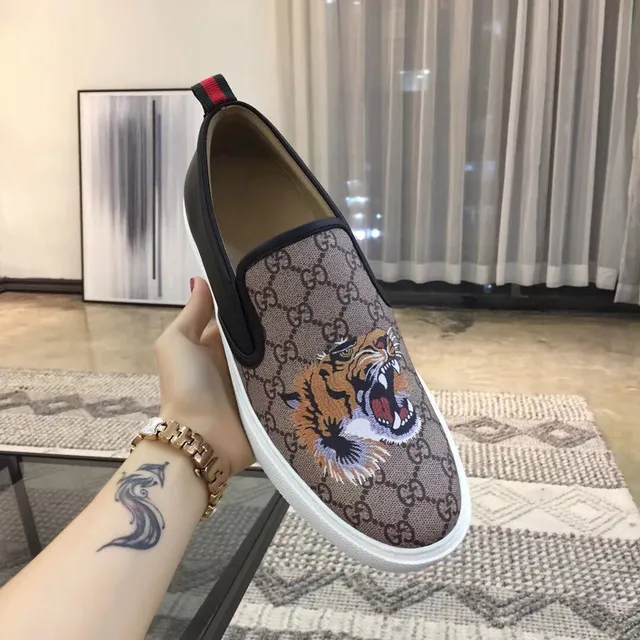 Gucci Ace Tiger Print Slip-On Loafers 6