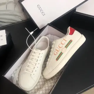 Gucci Ace White Red Green Web Stripe Lifestyle Sneakers