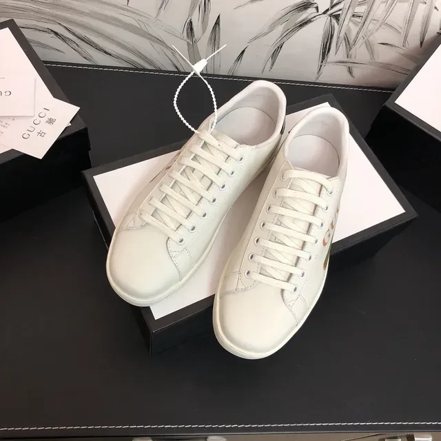 Gucci Ace White Red Green Web Stripe Lifestyle Sneakers 4
