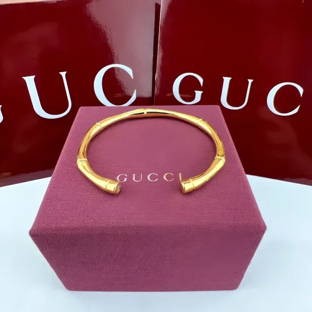 Gucci Bamboo Two-Tone Gold and Silver Bracelets 4
